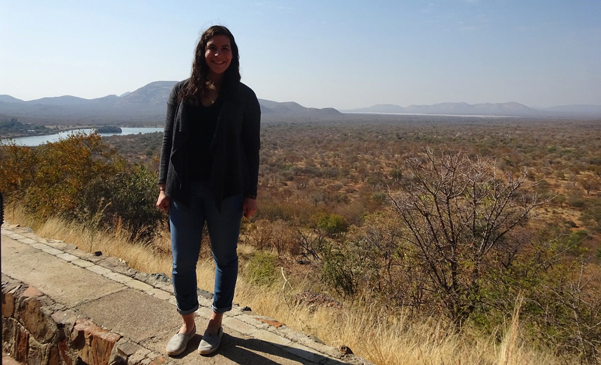 MSW student Rachel Zelouf in Botswana.