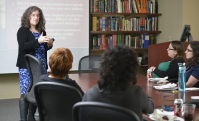 Dr. Allison Werner-Lin teaches a class