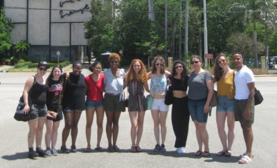 An image of SP2 students and instructors during a course entitled, "Whose Colony?" in May 2018.