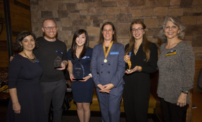 Tiffany Yau (third from left), 2019 winner of the Greater Philadelphia Social Innovation Award in the School Collaboration category