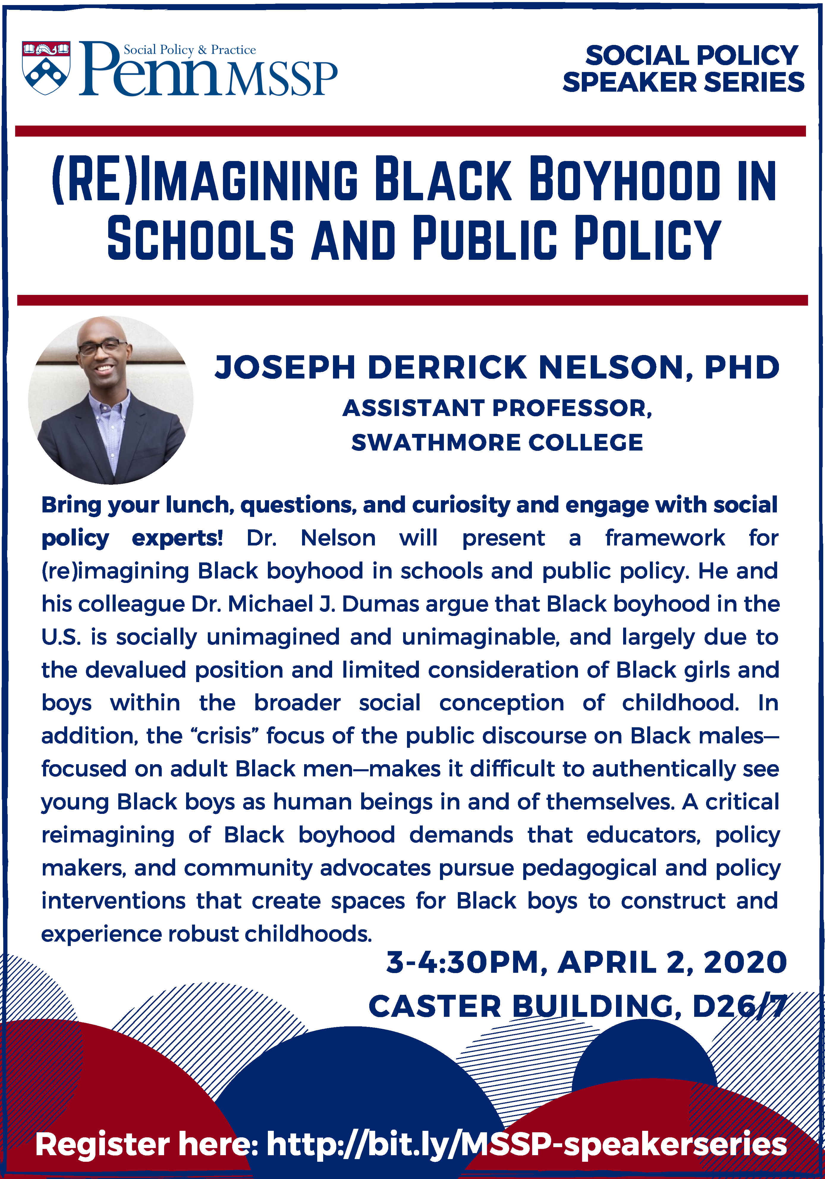 Social Policy Speaker Series event flyer