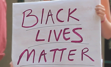 Black Lives Matter sign